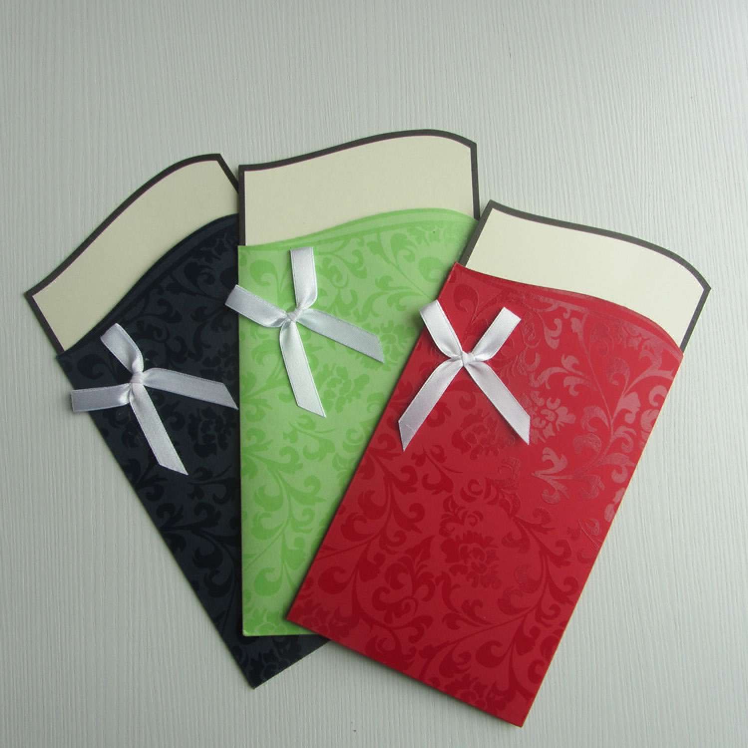 Pocket Invitation Card Customized Simple Style Business Card Foiling Invitation 